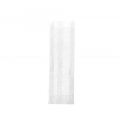 Saco Papel para Talheres Branco 27X8+3.5cm Pack 1000
