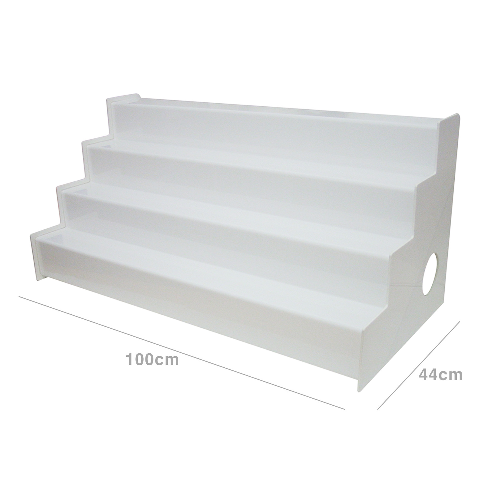 Organizador Garrafas Bar Plástico Branco 100X44cm