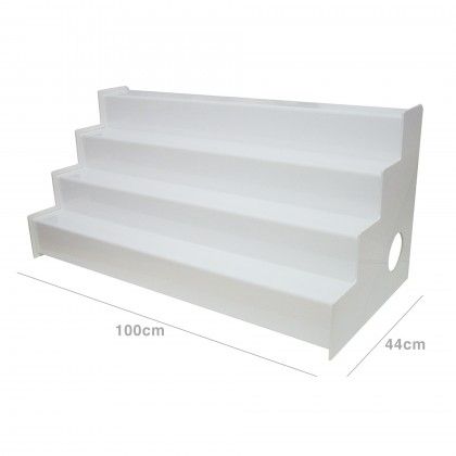 Organizador Garrafas Bar Plstico Branco 100X44cm