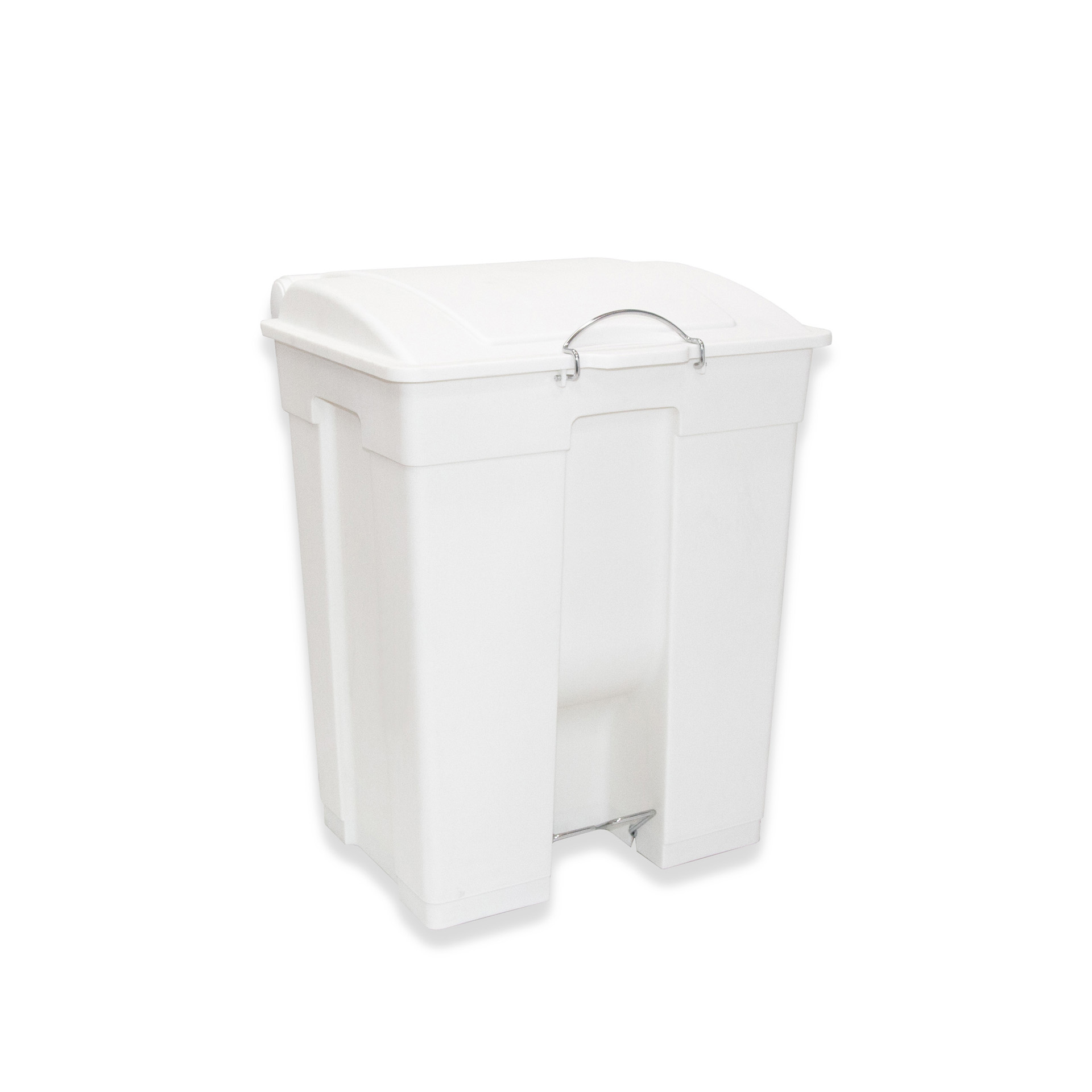 Contentor Lixo com Pedal Branco 60l 49X45X60cm