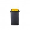 Balde com Tampa Basculante Amarelo 42l 65X36X30cm