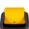 Balde com Tampa Basculante Amarelo 42l 65X36X30cm