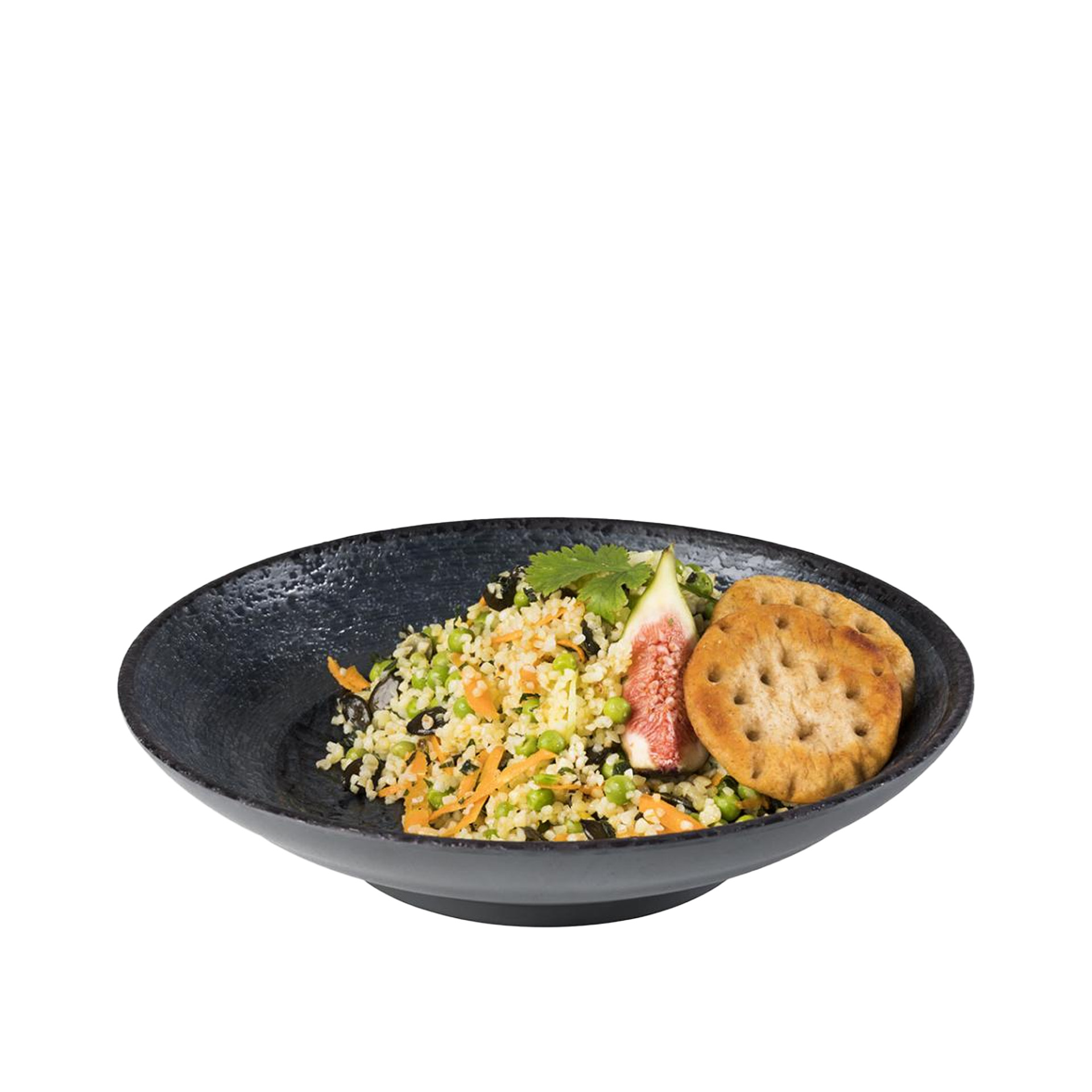 Taça Melamina Dark Wave Redonda 750ml 22.5X5cm