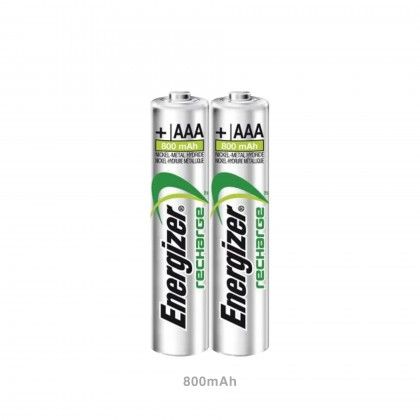 Pilha Energizer AAA Recarregvel 800mAh Pack 2