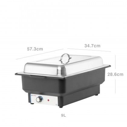 Chafing Dish El�trico Inox Tellano Gn1/1 9L 57.3X34.7X28.6cm