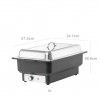 Chafing Dish El�trico Inox Tellano Gn1/1 9L 57.3X34.7X28.6cm