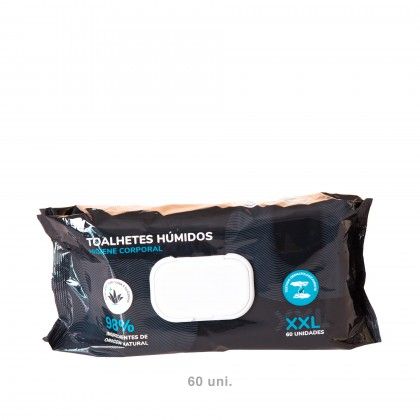 Toalhitas Húmidas Higiene Corporal Adulto XXL 60 Unidades Toalhitas Húmidas Higiene Corporal Adulto XXL 60 Unidades
