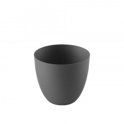 Tes Vaso Plastico Ø18X16Cm Antracite Tes Vaso Plastico Ø18X16Cm Antracite