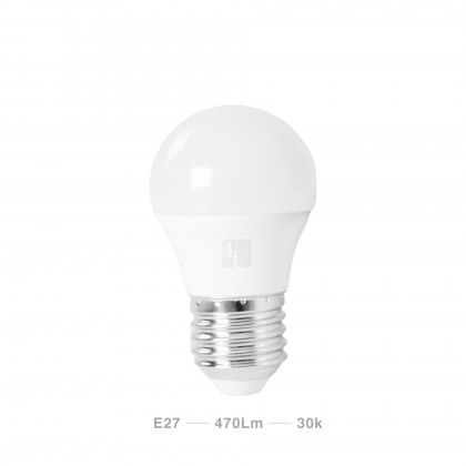 Lmpada Esfrica Led 4U E27 470Lm 30K Luz Quente