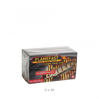 F�sforo Flamefast Longo Pack 3X40F