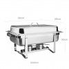 Chafing Dish Inox Gn1/1 8500ml 56X35X28cm