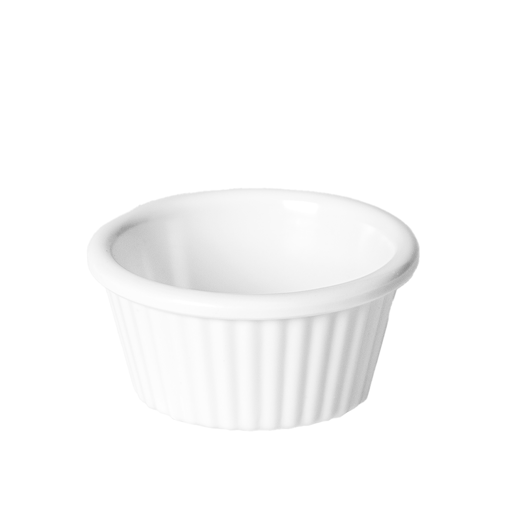 Ramequim Melamina Redondo Branco 6cl 7X4cm