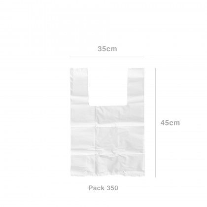 Saco com Ala Branco 35X45cm 350 Unidades
