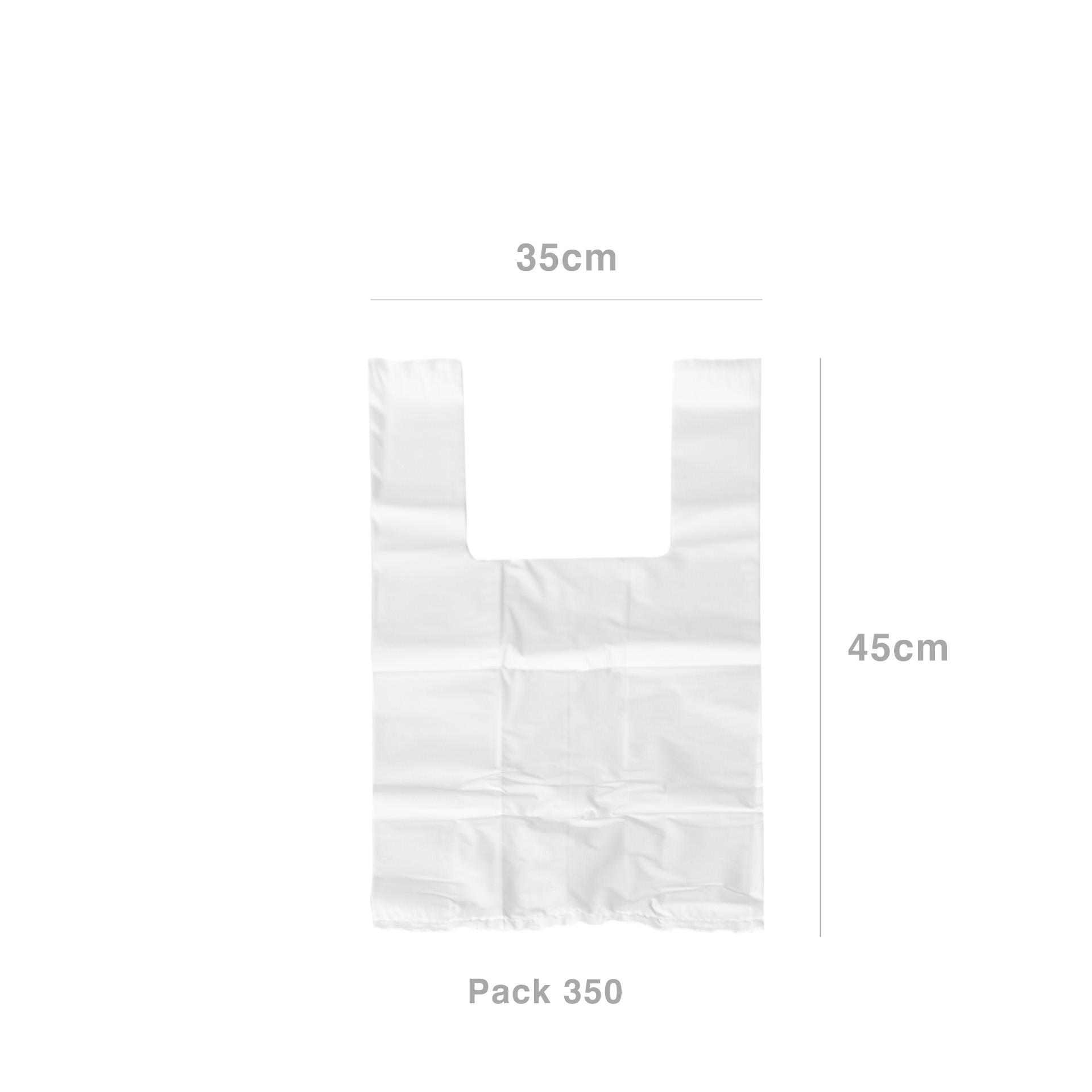 Saco com Alça Branco 35X45cm 350 Unidades