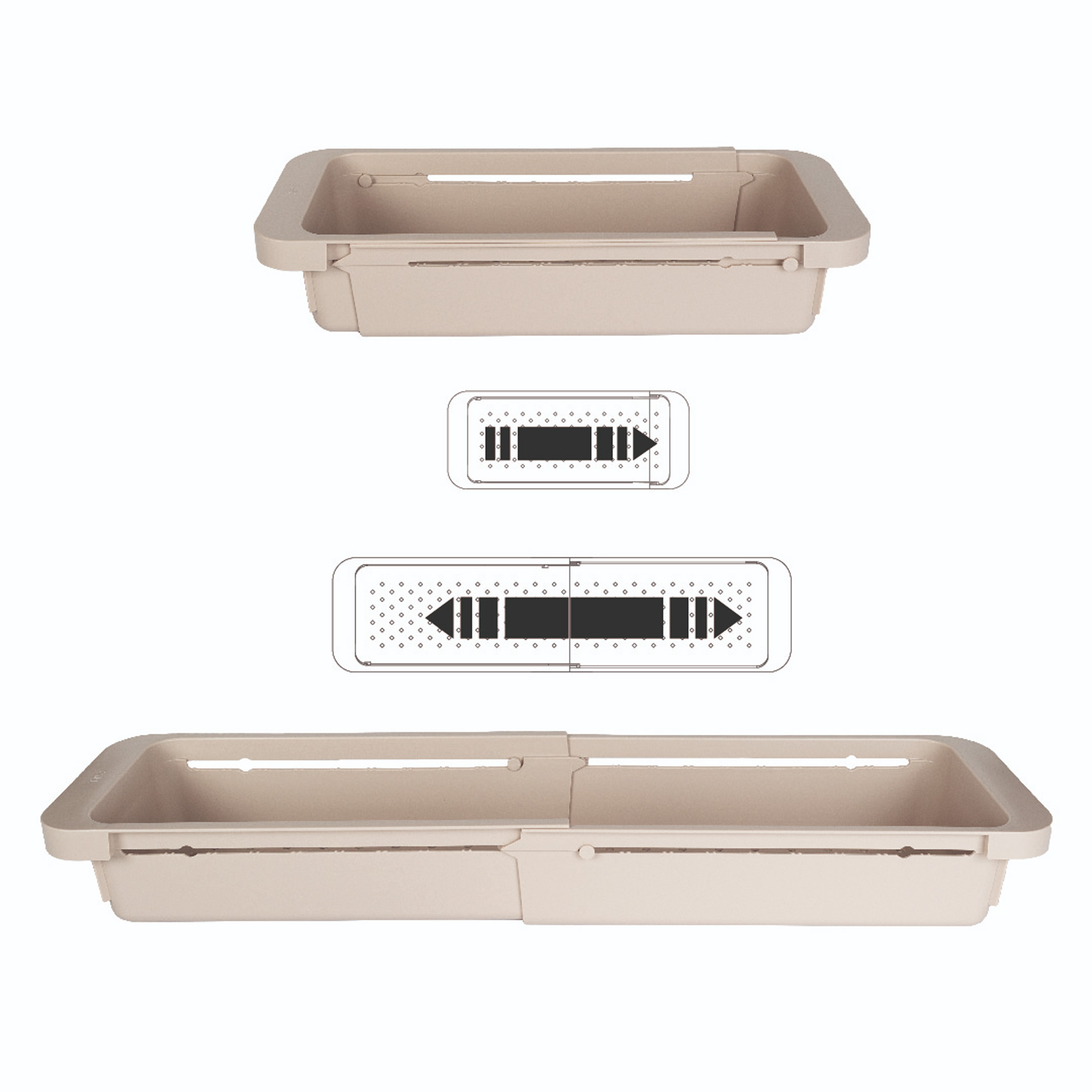 Escorredor para Banca Extensível Codil 37.5X15X7.7cm