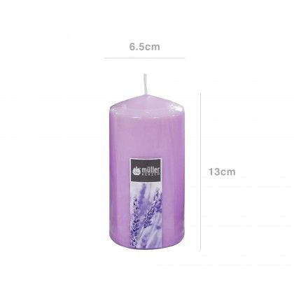 Vela Pilar Aroma Muller Lavanda 40H 6.5X13cm