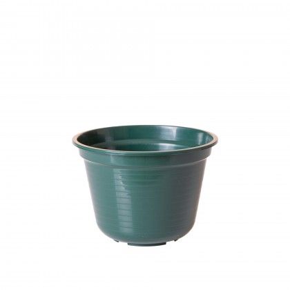 Vaso Plstico Tradicional Brilho Redondo Verde 20cm