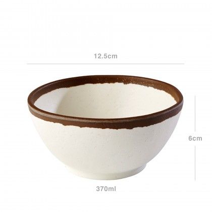 Tigela Melamina Aps Crocker Creme 370ml 12.5X6cm