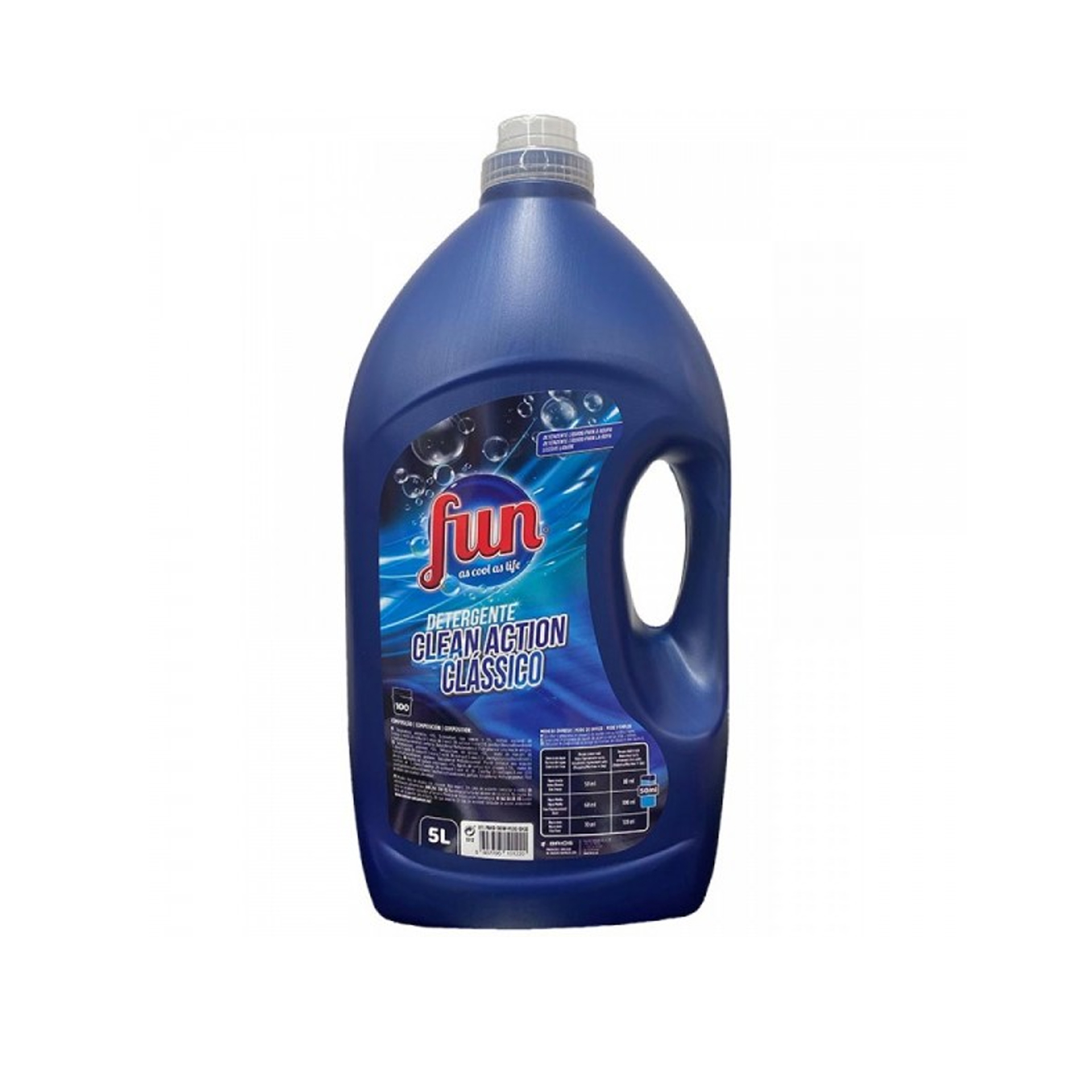 Detergente Roupa Fun Clean Action Clássico 5000ml