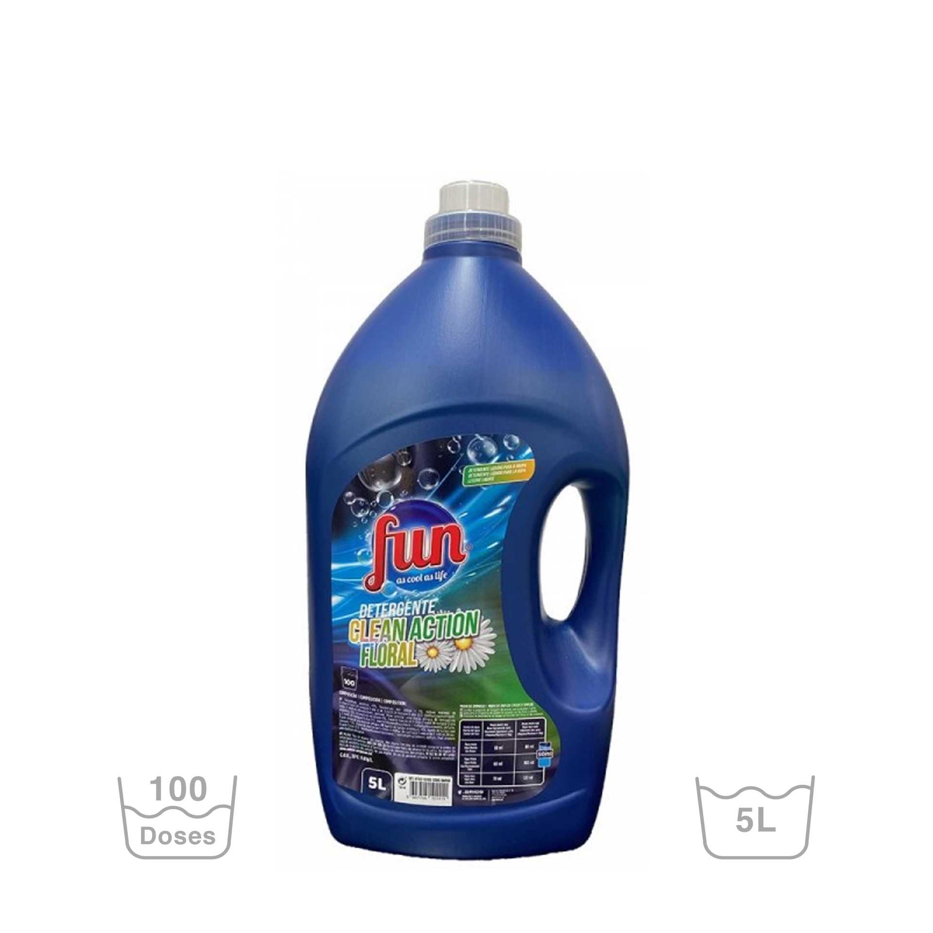 Detergente Roupa Fun Clean Action Floral 5000ml