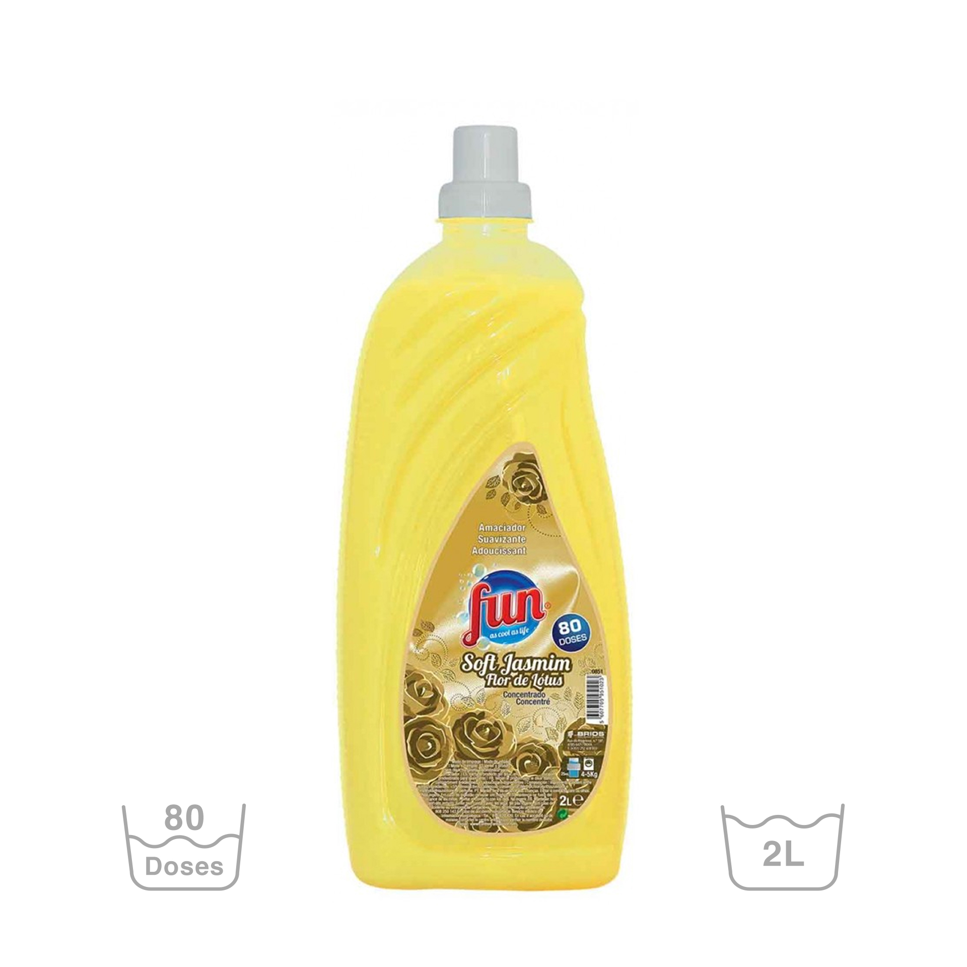 Amaciador Roupa Soft Fun Jasmin e Flor de Lótus 2000ml