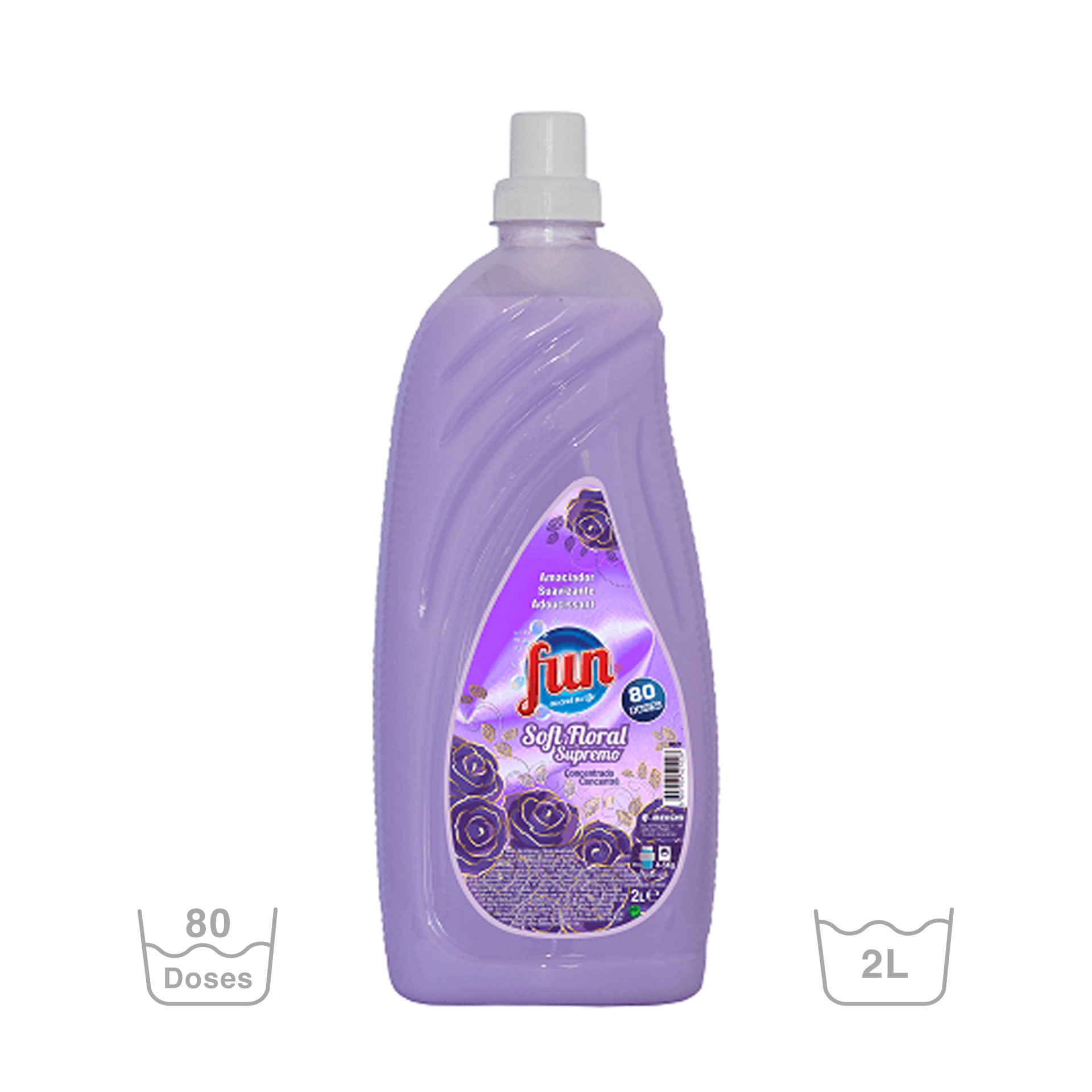 Amaciador Roupa Soft Fun Floral Supremo 2000ml