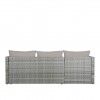Conjunto Sof Rattan + Mesa Apoio 195X130X62cm