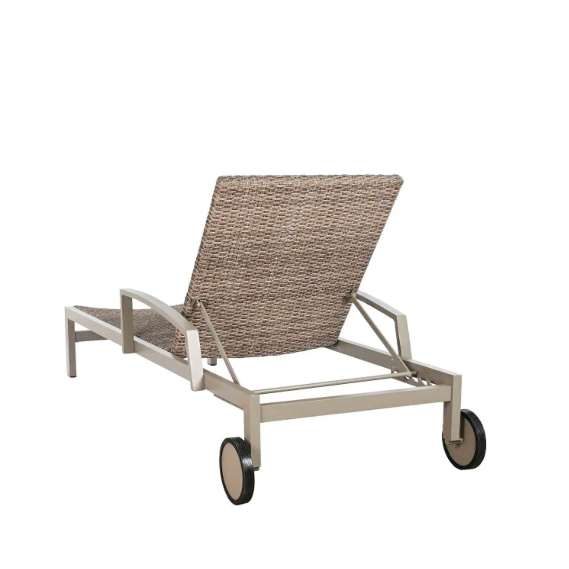 Espreguiçadeira Rattan / Alumínio 195X78X30cm