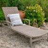 Espreguiadeira Rattan / Alumnio 195X78X30cm