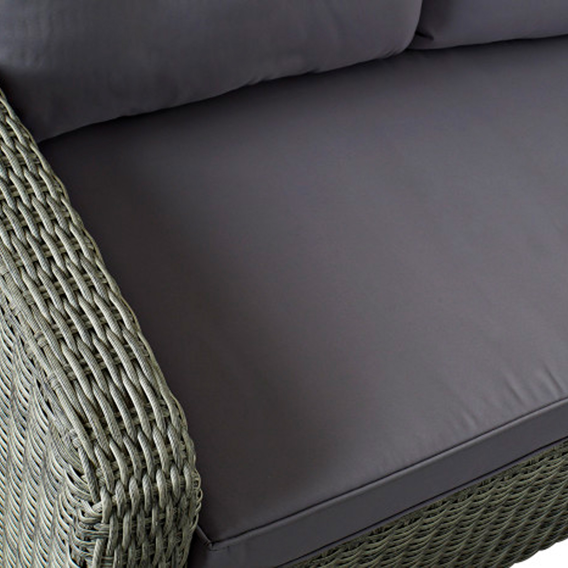 Conjunto 2 Sofás Rattan + 2 Bancos + Mesa Central 267X204X90cm