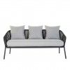 Conjunto 3 Sofs Alumnio + Mesa Central 151.5X72X70cm