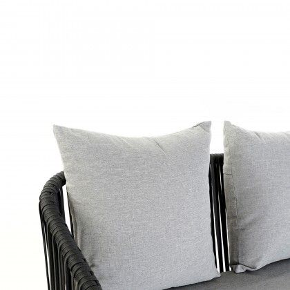 Conjunto 3 Sofs Alumnio + Mesa Central 151.5X72X70cm