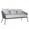 Conjunto 3 Sofs Alumnio + Mesa Central 151.5X72X70cm