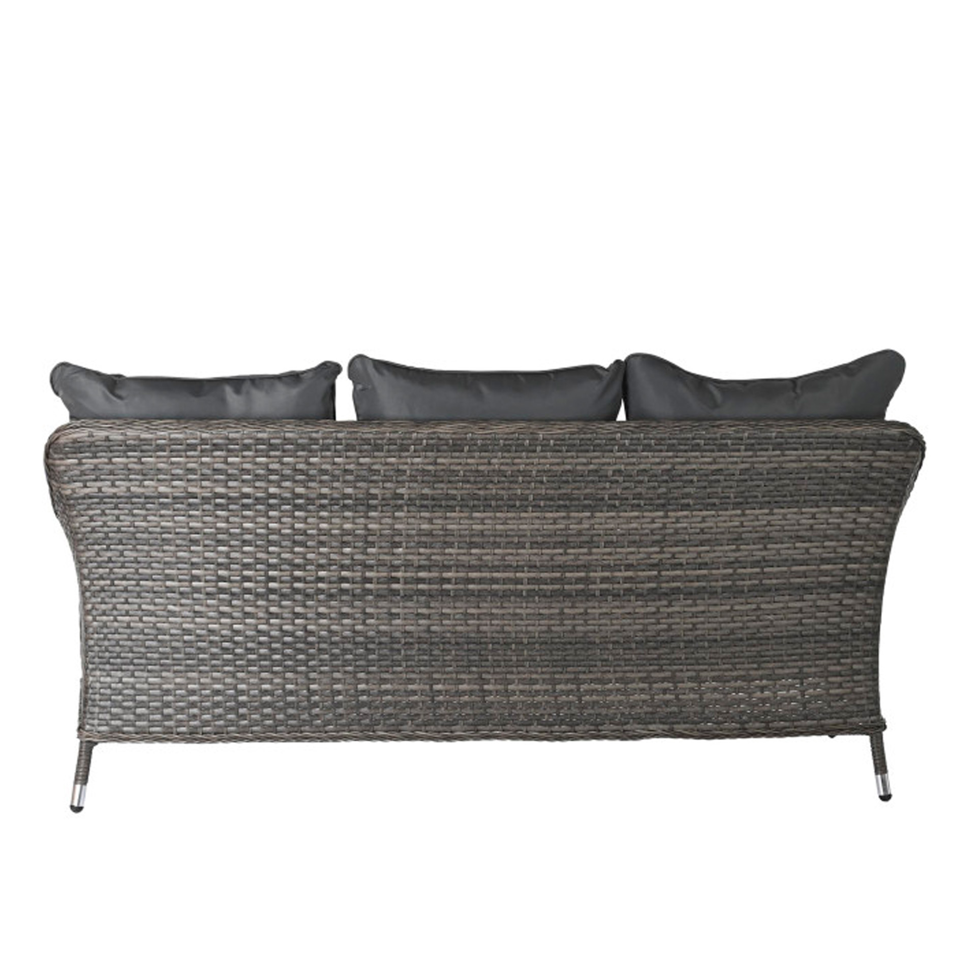 Conjunto 3 Sofás Rattan + Mesa Central 175X73X81cm