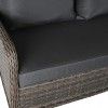 Conjunto 3 Sofs Rattan + Mesa Central 175X73X81cm