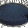 Conjunto 2 Cadeiras Rattan + Mesa Apoio 65X65X68cm