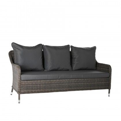 Conjunto 3 Sofs Rattan + Mesa Central 175X73X81cm