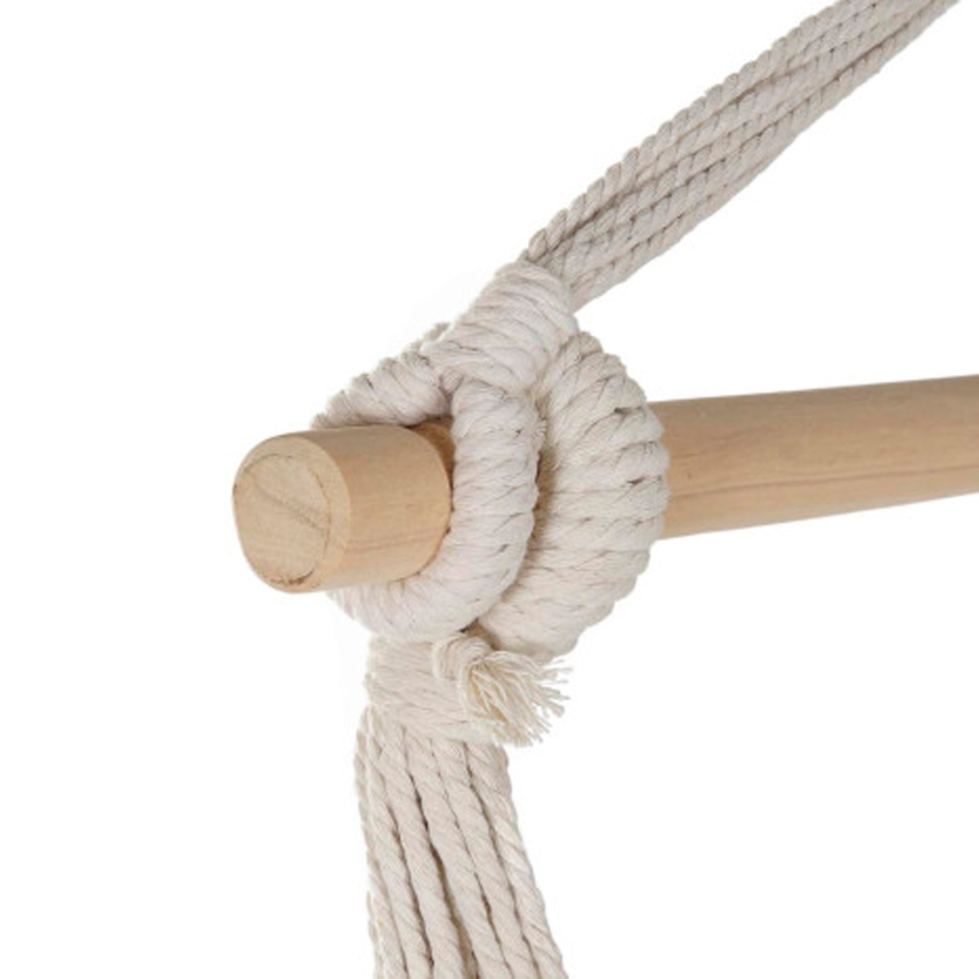 Cadeira Baloiço Algodão / Madeira 90X90X135cm