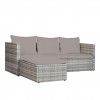 Conjunto Sof Rattan + Mesa Apoio 195X130X62cm