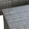 Conjunto Sof Rattan + Mesa Apoio 195X130X62cm