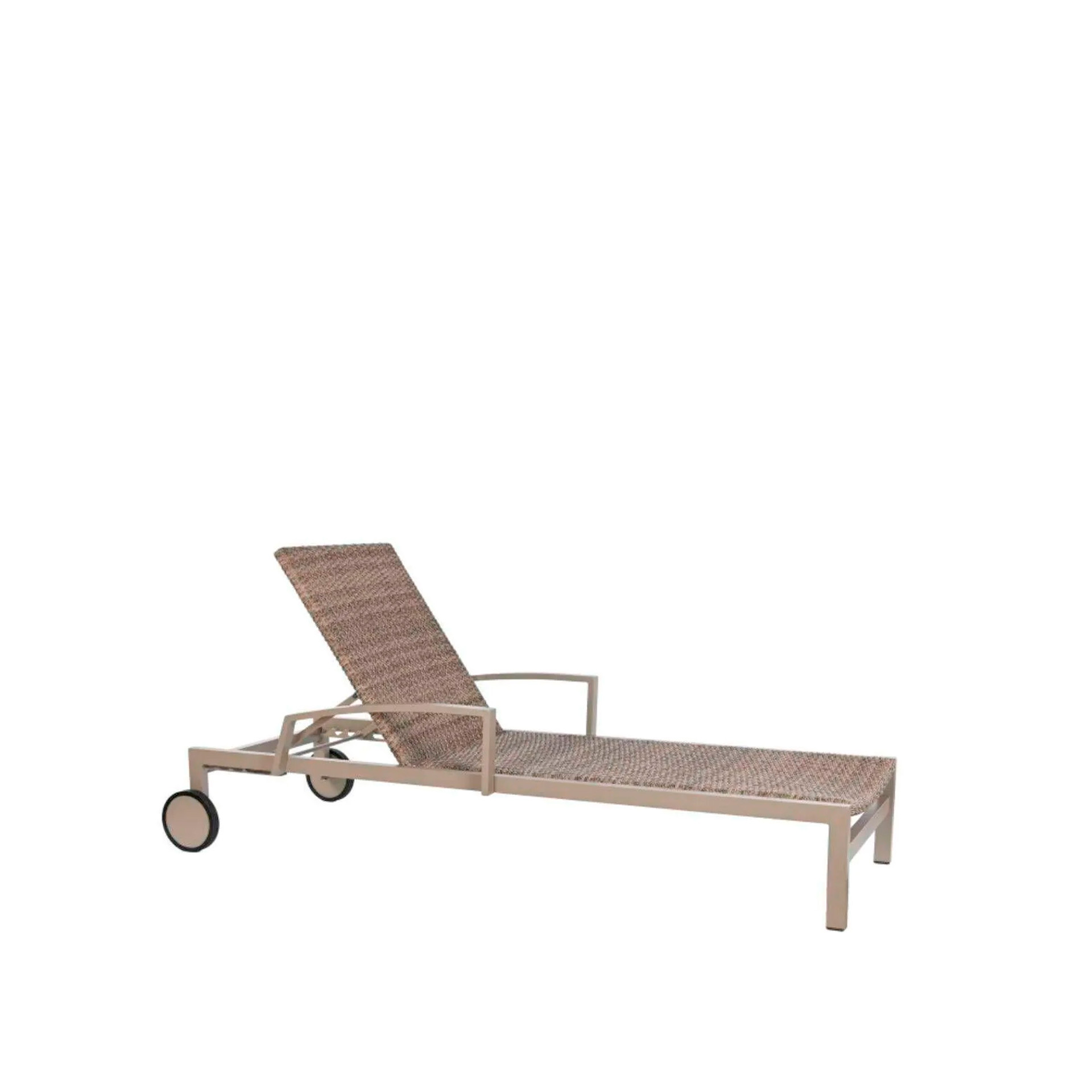 Espreguiçadeira Rattan / Alumínio 195X78X30cm