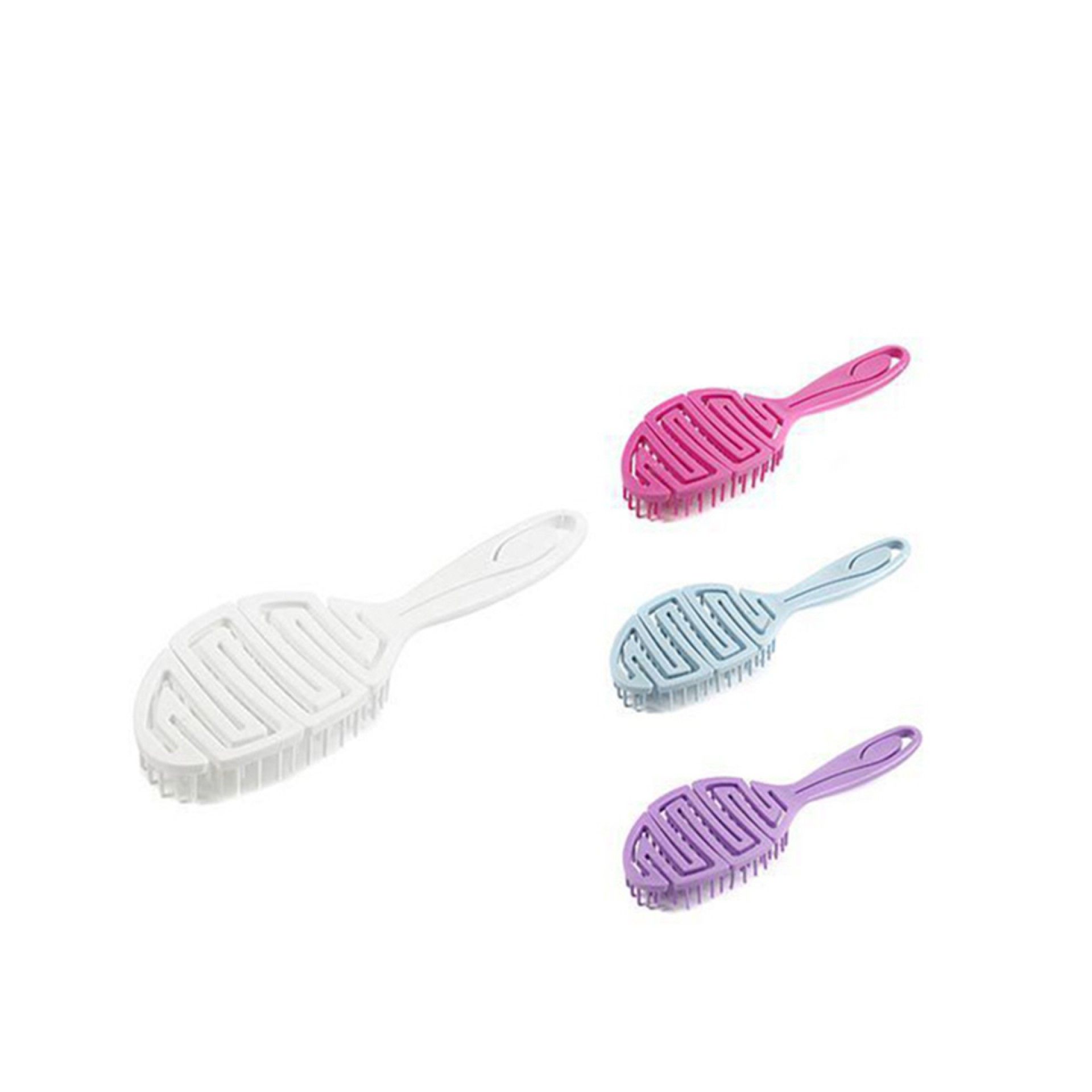 Escova Cabelo Plástica 22cm