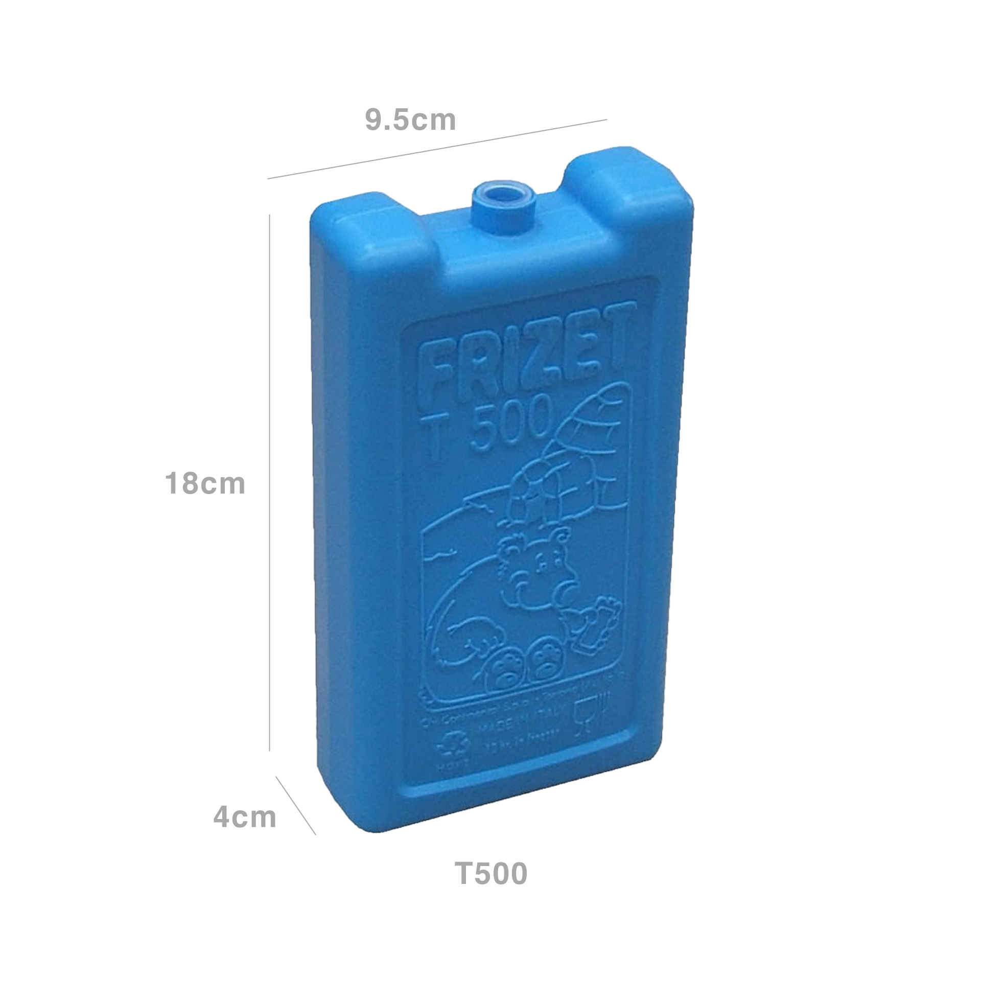 Acumulador Gelo Frizet Azul T500 4X9.5X18cm