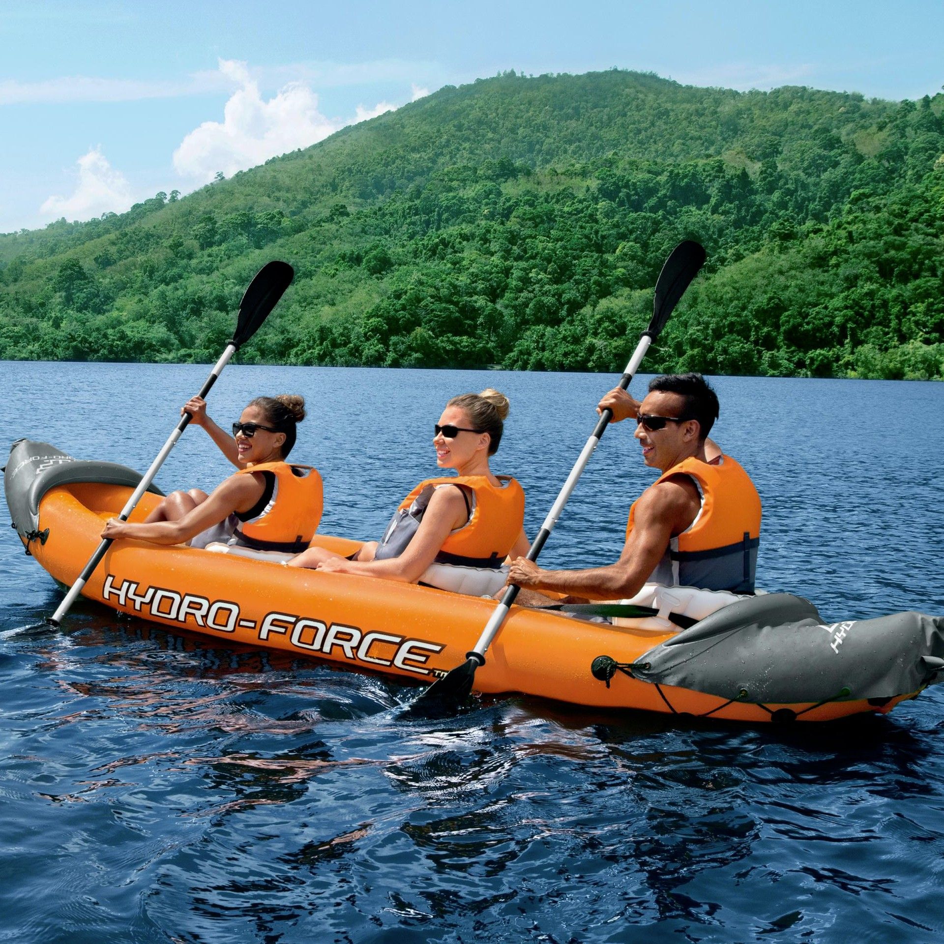 Kayak Insuflável 3 Pessoas 381X100X42cm