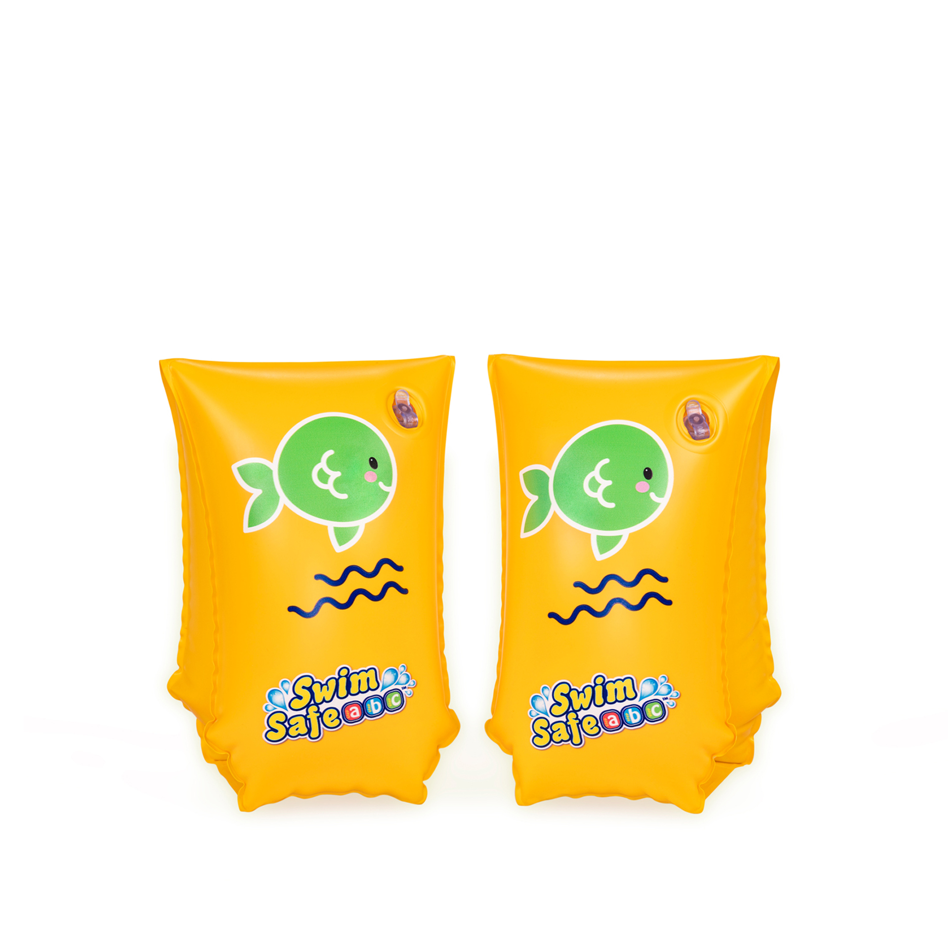 Braçadeira Natação Ar Insuflável Amarelo 30X15cm