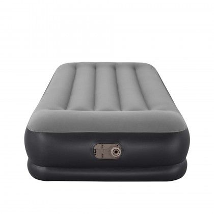 Colcho Ar Insuflvel Individual com Bomba Bestway Cinza 150kg 191X97X36cm