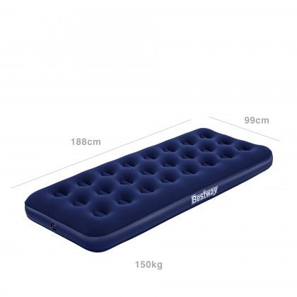 Colch�o Ar Insufl�vel Individual Bestway Azul 150kg 188X99X22cm