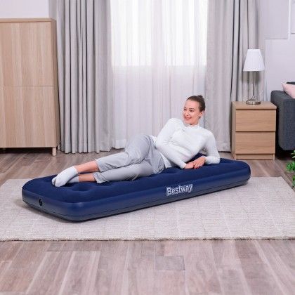Colcho Ar Insuflvel Individual Bestway Azul 150kg 185X76X22cm