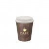 Copo Caf + Tampa com Furo Carto 250ml Pack 8