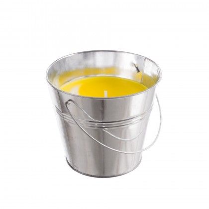 Vela Citronela Balde Metal com Asa 55H 500gr 16X14cm Vela Citronela Balde Metal com Asa 55H 500gr 16X14cm